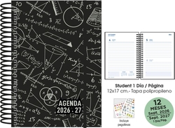 AGENDA ESCOLAR 26-27 STUDENT 12X17 DP MATHS PRETO