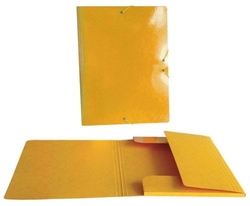 CAPA ABAS FOLIO PLASTICO BRILLO LASER AMARELO