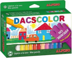 BOX OF 24 CRAYONS DASCOLOR SEMI-SOFT
