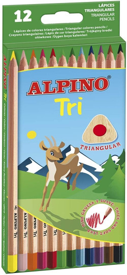 ESTOIG 12 LLAPIS DE COLORS ALPINO TRI COLORS ASSORTITS