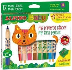 ESTOXO 12 LAPICES DE CORES ALPINO BABY