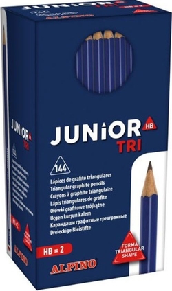 C/144 JUNIOR TRIANGULAR GRAPHITE PENCILS Nº2 HB ALPINE