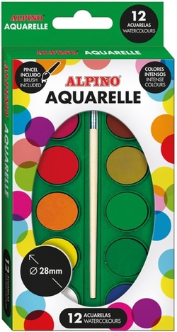 ESTOIG 12 ACUARELAS ALPINO COLORS ASSORTITS