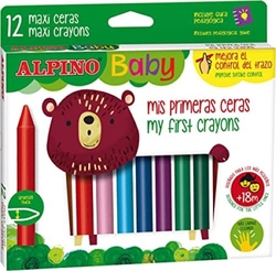 ESTOJO 12 CERAS DE CORES ALPINO BABY