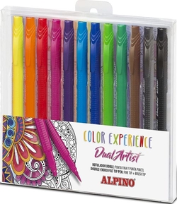 ESTOIG 12 RETOLADORS DOBLE PUNTA DUAL ARTIST COLORS SURT
