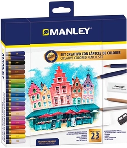 CREATIVE SET COLORED PENCILS WITH 23 PIECES