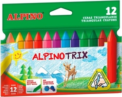 ESTOJO 12 CERAS BLANDAS ALPINOTRIX CORES SORTIDOS