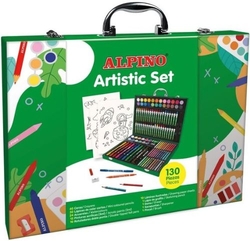 ALPINE ARTISTIC SET CASE WITH 130 PIECES