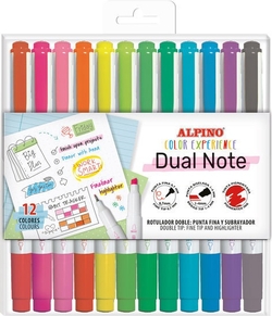 ESTOXO 12 ROTULADORES DOBLE PUNTA DUAL NOTE FINA E BISELAD