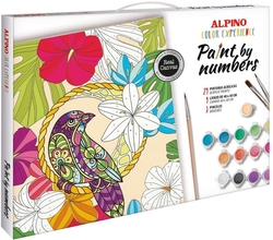 TROPICAL COLOR EXPERIENCE PAINT BY NUMBERS SET