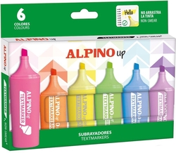 ÉTUI 6 MARQUEURS FLUORESCENTES ALPINO UP