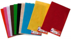 PACK/10 PLANCHAS DE FIELTRO 30X45CM CORES FORNECIDOS 1,30MM