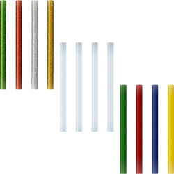 BLISTER 12 RECAMBIOS BARRA SILICONA 7,5MM COLORS