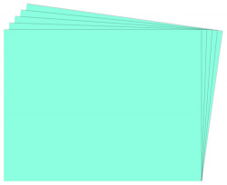 PACK/25 CARTOLINA FIXO 50X65 180G. AZUL TURQUESA