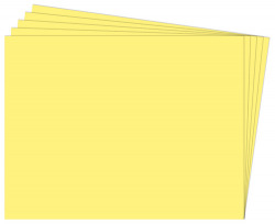 PACK/25 PAPIER CARTON FIXO 50X65 180G. JAUNE LIMON