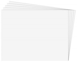 PACK/25 PAPIER CARTON FIXO 50X65 180G. BLANC