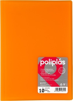 CAPA Fº 20 MICAS SOLDADAS TRANSLUCIDAS LARANJA POLIPLAS