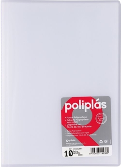 CARTAFOL Fº 20 FUNDAS SOLDADAS TRANSLUCIDAS NATURAL POLIPLAS