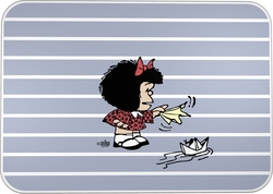 VADE PVC MAFALDA BOAT 33X47X0.5CM