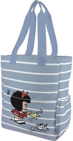 BOLSA TELA MAFALDA BOAT 31X37,5X14CM