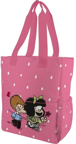 SACO TELA MAFALDA FRIENDS 31X37,5X14CM