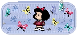 PORTATODO RIGIDO MAFALDA MARIPOSAS 9x22x5cm