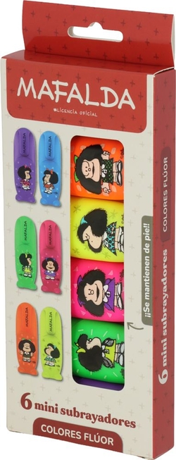SET 6 MINI MARCADORES MAFALDA