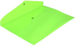 PACK/12 CAPA ENVELOPE Fº FECHO MOLA PP VERDE FLUOR GRAF