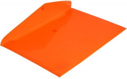 PACK OF 12 FOLDER ENVELOPES FOLIO CLASP CLOSURE PP ORANGE FLUOR GRAF