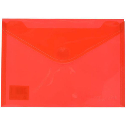 PAQ/5 CARTAFOL SOBRE Fº VERMELLO CON FUELLE VELCRO PP MULTILINE