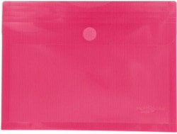 PAQ/5 CARTAFOL SOBRE Fº FUCSIA CON FUELLE VELCRO PP MULTILIN
