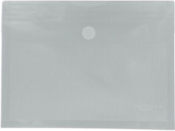 PACK/5 DOSSIER ENVELOPPE Fº TRANSPARENT AVEC FUELLE VELCRO PP