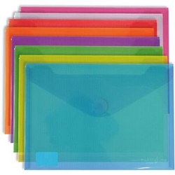 JOGO 12 ENVELOPES PP MULTILINE A5 SORTIDO