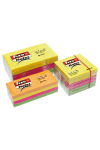 PACK 12 BLOC NOTAS AUTOCOLLANTES 38X51MM FIXO NEON