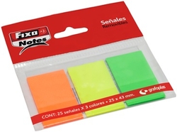 BLISTER MARCADORES AUTOADHESIVOS 25X43MM 3 COL. NEON