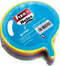 BLOCO 250 NOTAS ADESIVAS PENSAMIENTO 76X76MM CORES NEON