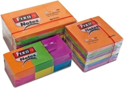 JOGO 6 BLOCO NOTAS ADESIVAS 76X76MM FIXO NEON