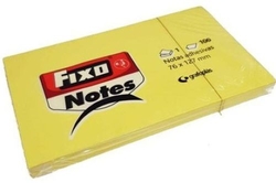 PACK OF 12 ADHESIVE NOTES 76X127MM FIXED YELLOW