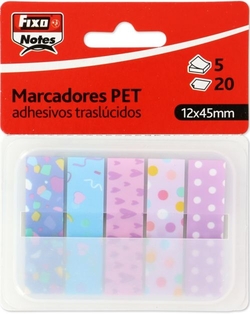 BLISTER 5 TIRAS AUTOCOLLANTES TRANSLUCIDE 12X45 FÊTE