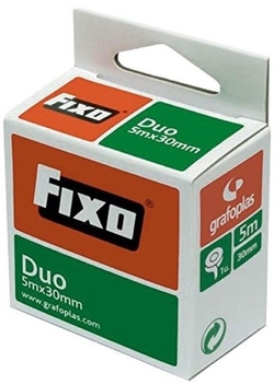 C/10 CINTA AUTOCOLLANTE DOUBLE VISAGE FIXO DUO 30MMX5M
