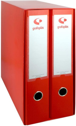 MODULE 2 FOLIO LEVER FILING BINDERS 65MM GRAFCOLOR RED