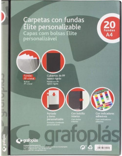 CAPA PERSONALIZABLE A4 20 MICAS SOLDADAS ELITE