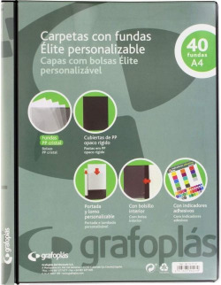 CAPA PERSONALIZABLE A4 40 MICAS SOLDADAS ELITE
