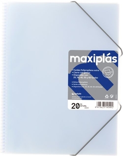 CAPAS A4 60 MICAS A4 ESPIRAL MAXIPLAS NATURAL