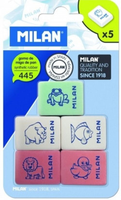 BLISTER 5 GOMES AMB DIBUIXOS INFANTILES 445