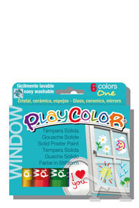 ESTOJO 6 CORES PLAYCOLOR WINDOW ONE