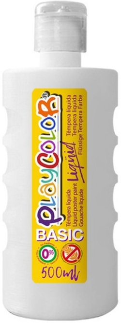 POT TEMPERA LIQUIDA BASIC 500ML BLANC