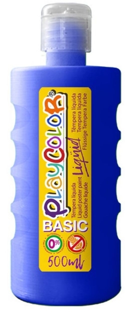 FRASCO TEMPERA LIQUIDA BASIC 500 ML AZUL ESCURO