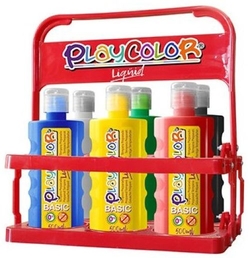 EXP 6 TEMPERA LIQUIDA PLAYCOLOR 500ML. SORTIDOS COM DOSIFIC