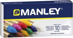 ESTOJO 10 CERAS MANLEY BLANDAS CORES SORTIDOS